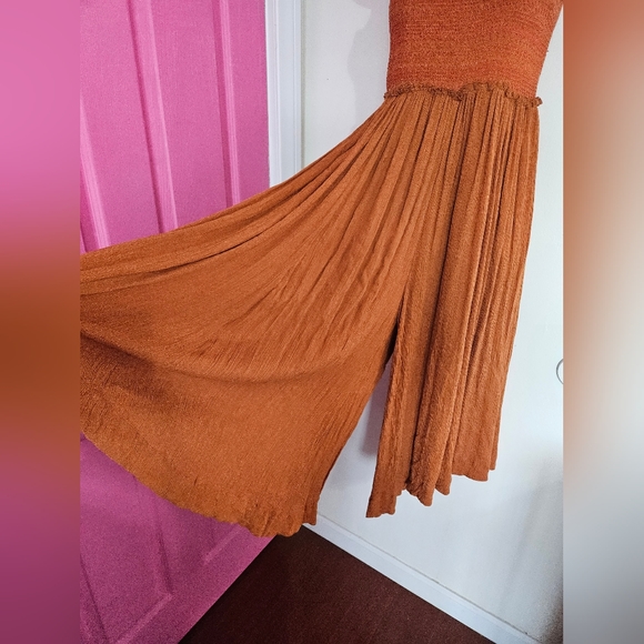 COPY - Free People Strapless Jumpsuit wide leg pants - Picture 3 of 7